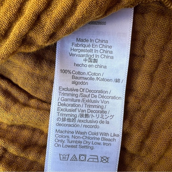 Madewell Embroidered-Trim Lightspun Covered-Button Top Women Size XS - Picture 8 of 8